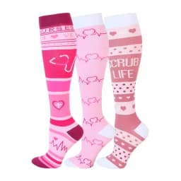 58 Styles 3 Pairs/Pack Compression Socks Knee High 30MmHg  Women Men Sports Socks Edema Diabetes Varicose Veins Running Socks