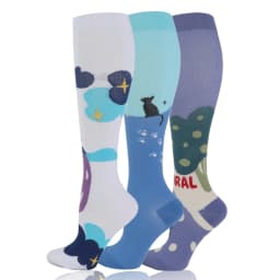 58 Styles 3 Pairs/Pack Compression Socks Knee High 30MmHg  Women Men Sports Socks Edema Diabetes Varicose Veins Running Socks