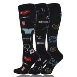 58 Styles 3 Pairs/Pack Compression Socks Knee High 30MmHg  Women Men Sports Socks Edema Diabetes Varicose Veins Running Socks