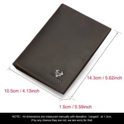 HUMERPAUL Passport Wallt with AirTag for Travel Essentials Crazy Horse Leather  RFID Credit Card Holder Pen Cover Money Bag