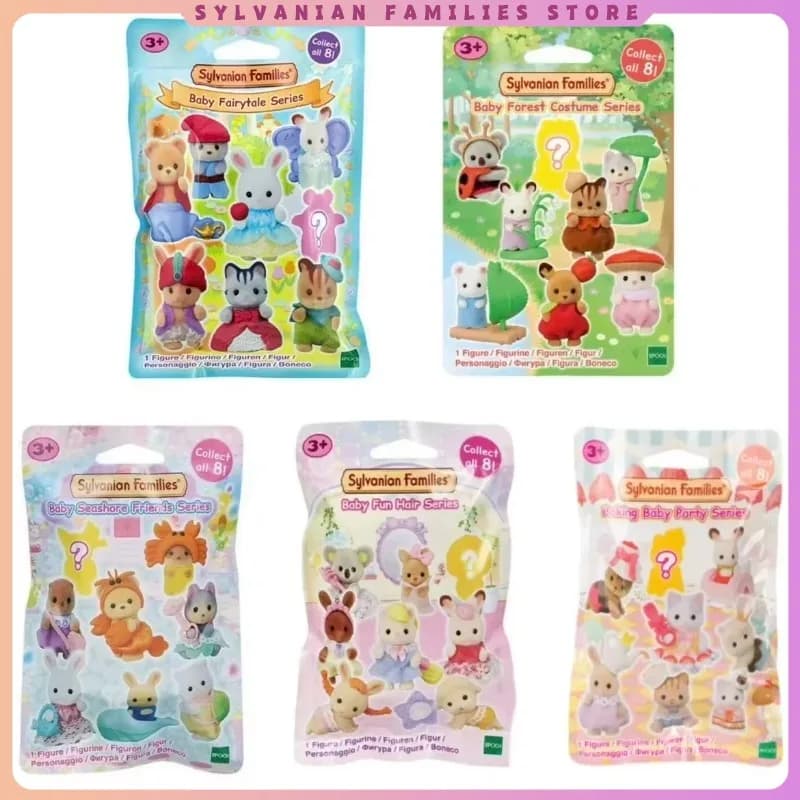 Sylvanian Families Anime Figures Magic Dress Up Cake blind bag Ternurines Sylvanian Families 1pc 16pcs Anime blind bag