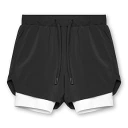 Mens Gyms Fitness 2 in 1 Quick Dry Shorts Summer Running Bodybuilding Jogging Casual Short Pants Workout Male Basketball Bottoms