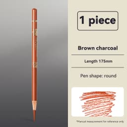 Professional Drawing Sketching Pencils 1/3/4/5/8PCS Sets White/Brown Hand-Painted Art Carbon Pen for Beginners Artists Supplies
