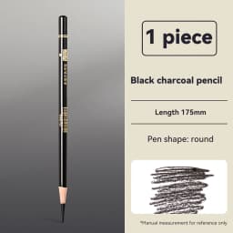 Professional Drawing Sketching Pencils 1/3/4/5/8PCS Sets White/Brown Hand-Painted Art Carbon Pen for Beginners Artists Supplies