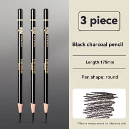Professional Drawing Sketching Pencils 1/3/4/5/8PCS Sets White/Brown Hand-Painted Art Carbon Pen for Beginners Artists Supplies