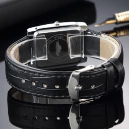 Men Square Watch Black White Case Leather Watch Band Woman Men Watches Top Brand Luxury Quartz Clock Montre Homme Vintage