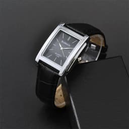 Men Square Watch Black White Case Leather Watch Band Woman Men Watches Top Brand Luxury Quartz Clock Montre Homme Vintage