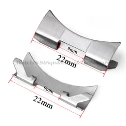 2PCS Stainless Steel Band Connectors for Seiko for Oyster Curved End Link Strap Adapter 12/14/16/18/19/20/22mm/24mm Accessories