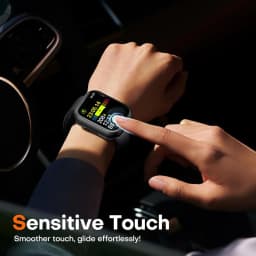 Tempered Glass+Case for Apple Watch 46mm 44mm 45mm 41mm 40mm 42mm Screen Protector for iWatch Series 10 9 8 7 6 SE 5 Accessories