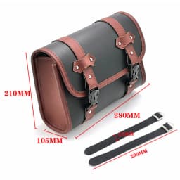 Motorcycle Bag Saddlebags PU Leather Front Fork Tail Saddle Bag Luggage For Harley Chopper Bobber Cruiser Sportster XL 883 1200