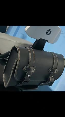 Motorcycle Bag Saddlebags PU Leather Front Fork Tail Saddle Bag Luggage For Harley Chopper Bobber Cruiser Sportster XL 883 1200