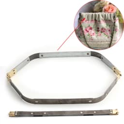 2PCS Hexagonal Lock Frame Kiss Lock Bag Frame Hardware Accessories Wallet DIY Hand Sewing Bag Metal Internal Flexible Frame