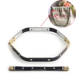 2PCS Hexagonal Lock Frame Kiss Lock Bag Frame Hardware Accessories Wallet DIY Hand Sewing Bag Metal Internal Flexible Frame