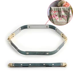 2PCS Hexagonal Lock Frame Kiss Lock Bag Frame Hardware Accessories Wallet DIY Hand Sewing Bag Metal Internal Flexible Frame