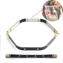2PCS Hexagonal Lock Frame Kiss Lock Bag Frame Hardware Accessories Wallet DIY Hand Sewing Bag Metal Internal Flexible Frame