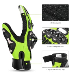 New Motorcycle Glove Breathable Bicycle Motorcycle Full Finger Guantes Motocross Motorbike Breath Mesh Touch Screen Racing Glove