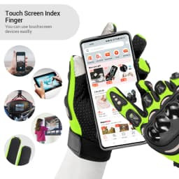 New Motorcycle Glove Breathable Bicycle Motorcycle Full Finger Guantes Motocross Motorbike Breath Mesh Touch Screen Racing Glove