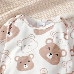 0-9 Months Baby Boy Set Little Bear Long Sleeve Bodysuit+Pants+Hat+Socks 4pcs/Set Baby Spring Autumn Clothing Newborn Set