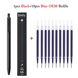 KACO 0.5mm MIDOT Gel Ink Pens, Quick-drying Press Smooth Writing Pen, High Volume for Taking Exams Grading Homework Doing Papers