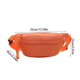 Half Moon Women's Chest Bag New Oxford Cloth Large Capacity Crossbody Bag Multifunctional Waterproof Waist Bags Travel