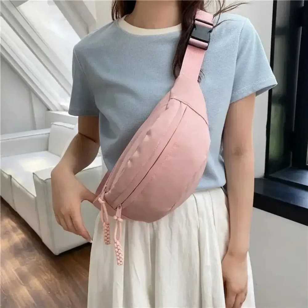 Half Moon Women's Chest Bag New Oxford Cloth Large Capacity Crossbody Bag Multifunctional Waterproof Waist Bags Travel