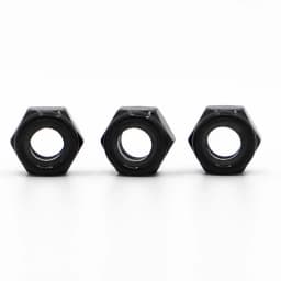 1-20pcs M2 M2.5 M3 M3.5 M4 M5 M6 M8 M10 M12 M16 Black Zinc-plated Carbon Steel Hex Nylon Insert Lock Nut Self-locking Locknut