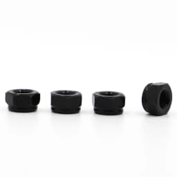1-20pcs M2 M2.5 M3 M3.5 M4 M5 M6 M8 M10 M12 M16 Black Zinc-plated Carbon Steel Hex Nylon Insert Lock Nut Self-locking Locknut