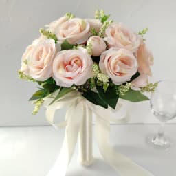 Bride Bouquet Wedding Accessories Silk Roses Artificial Flowers Bridesmaid Bouquet Groom Boutonniere Corsage Wedding Party Decor