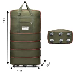 Folding Travel Bag, Luggage Compartment, Swivel Wheel Storage Box, Large Capacity Telescopic Luggage Bag, Overnight Bag