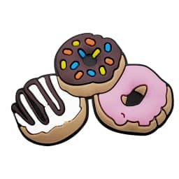 Cute Doughnut Shoe Charms Pin for Crocs Accessories Charms Clogs Bubble Slides Shoe DIY Shoe Decoration Buckle Party Gifts