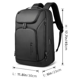 HK New Arrival Spacious Travel Backpack 17.3 inch Laptop Backpack For Men Big Capacity Waterproof Commuting Rucksacks With USB