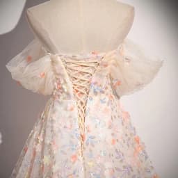 Flower Decoration Evening Dress Colourful Wedding Shooting Skirt Women Hostess Performance Marriage Dresses Party Wedding Dress