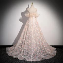 Flower Decoration Evening Dress Colourful Wedding Shooting Skirt Women Hostess Performance Marriage Dresses Party Wedding Dress