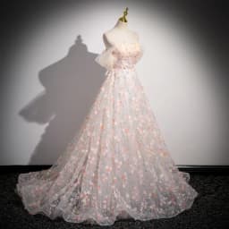 Flower Decoration Evening Dress Colourful Wedding Shooting Skirt Women Hostess Performance Marriage Dresses Party Wedding Dress