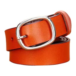Retro Art Fine Belt Women's Genuine Leather Needle Buckle Soft Small Belt Casual Simple Versatile Decorative Belt New Trend