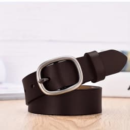 Retro Art Fine Belt Women's Genuine Leather Needle Buckle Soft Small Belt Casual Simple Versatile Decorative Belt New Trend