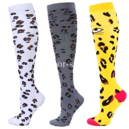 3Pairs Compression Socks Women Men Knee Stocking 20-30mmHg Edema Diabetes Varicose Veins Nurse Compression Socks Running Sock