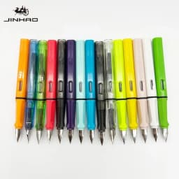 JINHAO 619 Fountain Pen Colorful Student F EF Ink Pen High Quality Calligraphy Pen Stationery School Office Supplies