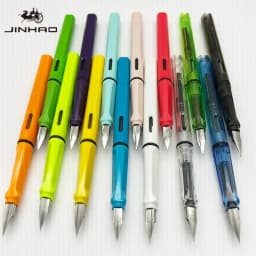 JINHAO 619 Fountain Pen Colorful Student F EF Ink Pen High Quality Calligraphy Pen Stationery School Office Supplies