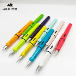 JINHAO 619 Fountain Pen Colorful Student F EF Ink Pen High Quality Calligraphy Pen Stationery School Office Supplies