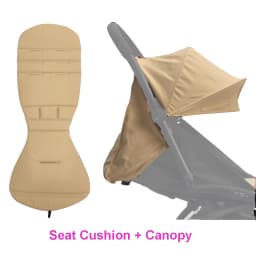COLU KID® Baby Carriage Accessories Waterproof Sun Canopy & Replacement Seat Cushion Compatible with Babyzen YOYO YOYO2