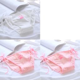 Sexy Bandage Lolita Panties Low Waist Lingerie Cute Claw Women's Briefs Low Waist Animation Underwear
