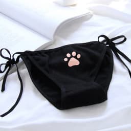 Sexy Bandage Lolita Panties Low Waist Lingerie Cute Claw Women's Briefs Low Waist Animation Underwear