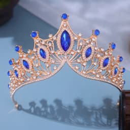 1pc bride rhinestone crown tiara baroque luxury atmosphere alloy crown party princess dress accessories