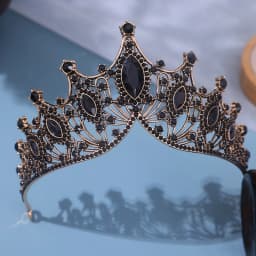 1pc bride rhinestone crown tiara baroque luxury atmosphere alloy crown party princess dress accessories
