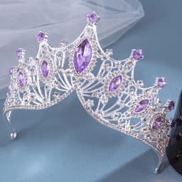 1pc bride rhinestone crown tiara baroque luxury atmosphere alloy crown party princess dress accessories