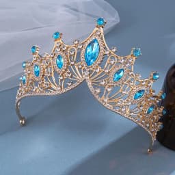 1pc bride rhinestone crown tiara baroque luxury atmosphere alloy crown party princess dress accessories