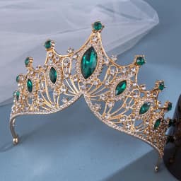 1pc bride rhinestone crown tiara baroque luxury atmosphere alloy crown party princess dress accessories