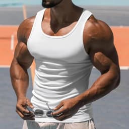 2024 New Men's Pure Cotton Tight Vest Casual Sports Tank Tops Middle-aged Sleeveless Basic Tops Quick Drying Bodybuilding Vest