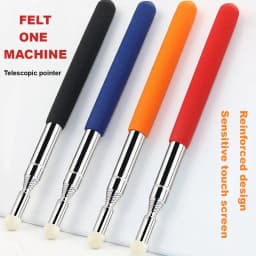 1m/1.2m Retractable Teaching Stick Whiteboard Touch Screen Pointer Stainless Steel Telescopic Rod Handheld